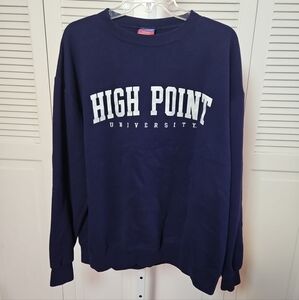 Champion High Point University Crewneck Sweatshirt Size XL Purple College Womens